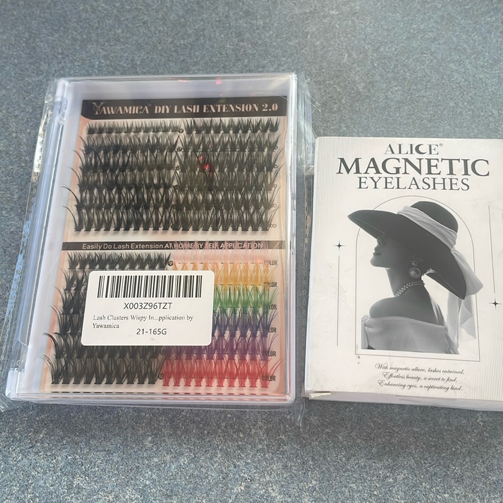 Alice magnetic eyelashes . New and lash extensions new never opened .